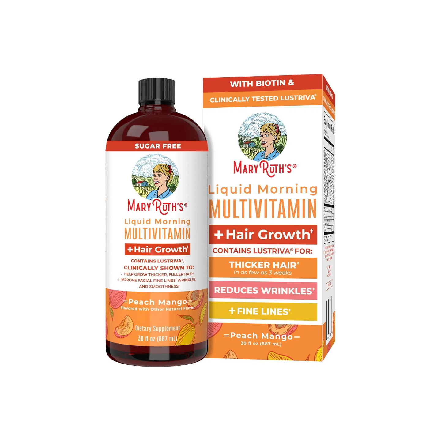 MaryRuth’s Morning Liquid Multivitamin | Cabello Más Grueso Y Abundante