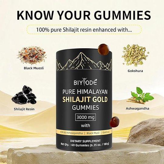 Gomitas de Shilajit | Gomitas de Shilajit Puras del Himalaya